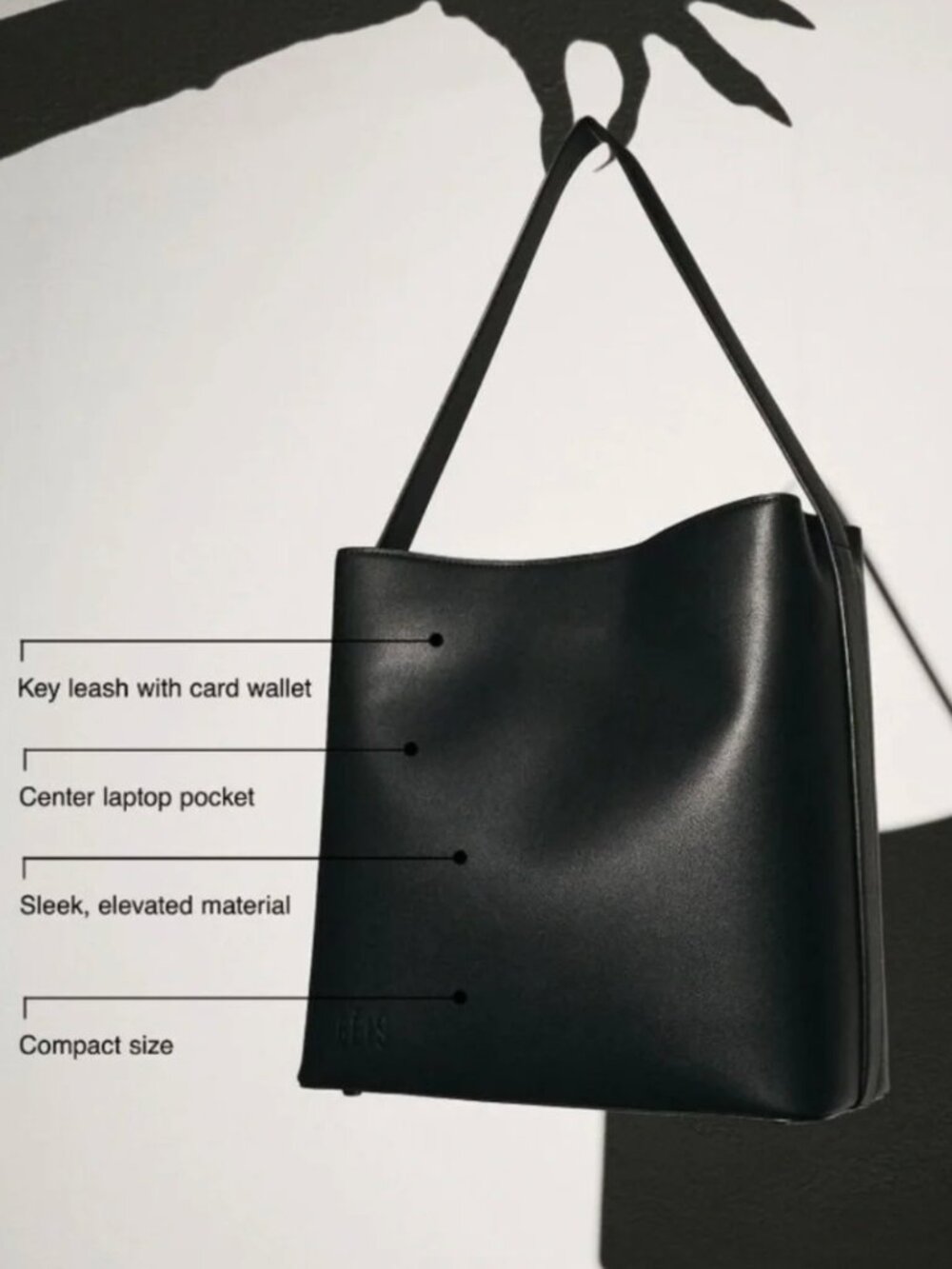 BEIS Black The Essentials Tote Special Wicked Collaboration